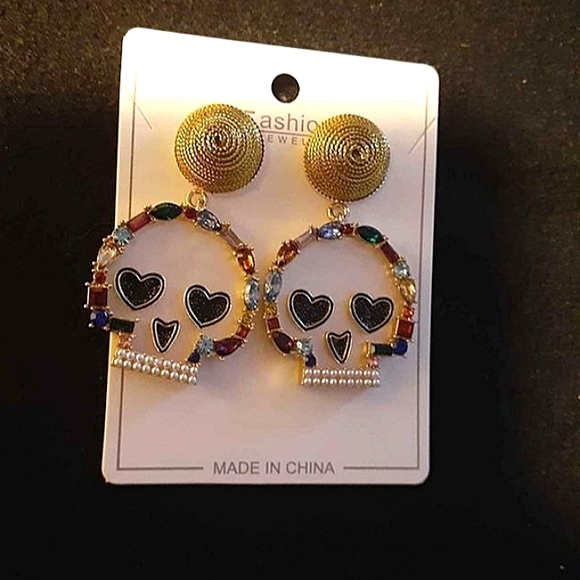 Sugar Skull Earrings - Picture 2 of 13